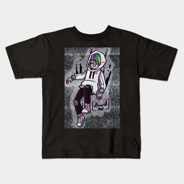 glitch simba Kids T-Shirt by Shard Art